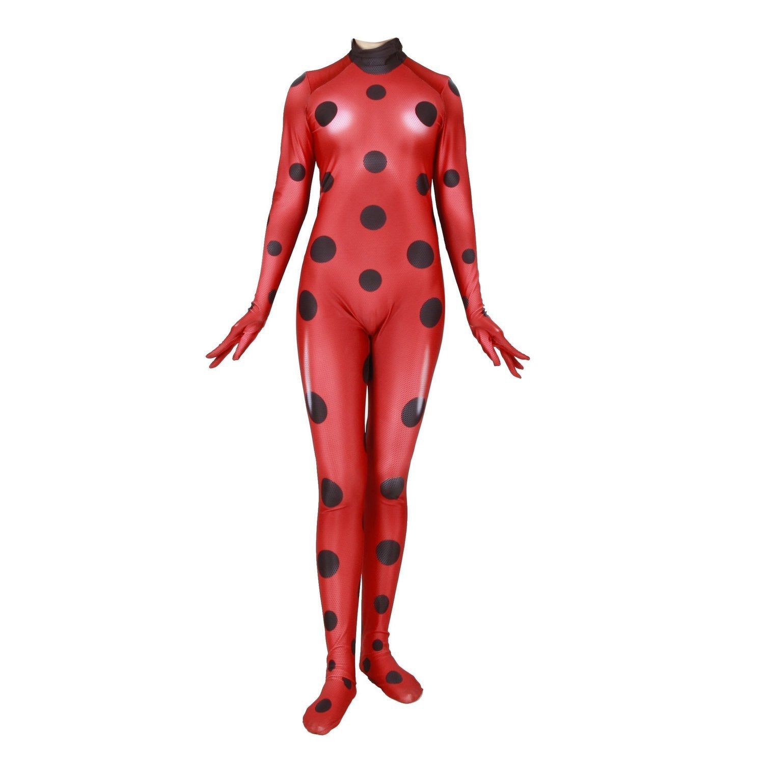 BuyMiraculous Ladybug Cat Noir Fox Bee Red Jumpsuit Cosplay Costume for Adult Kids Now Cheaper With 3 - 5 Days Ship - PajamasBuy