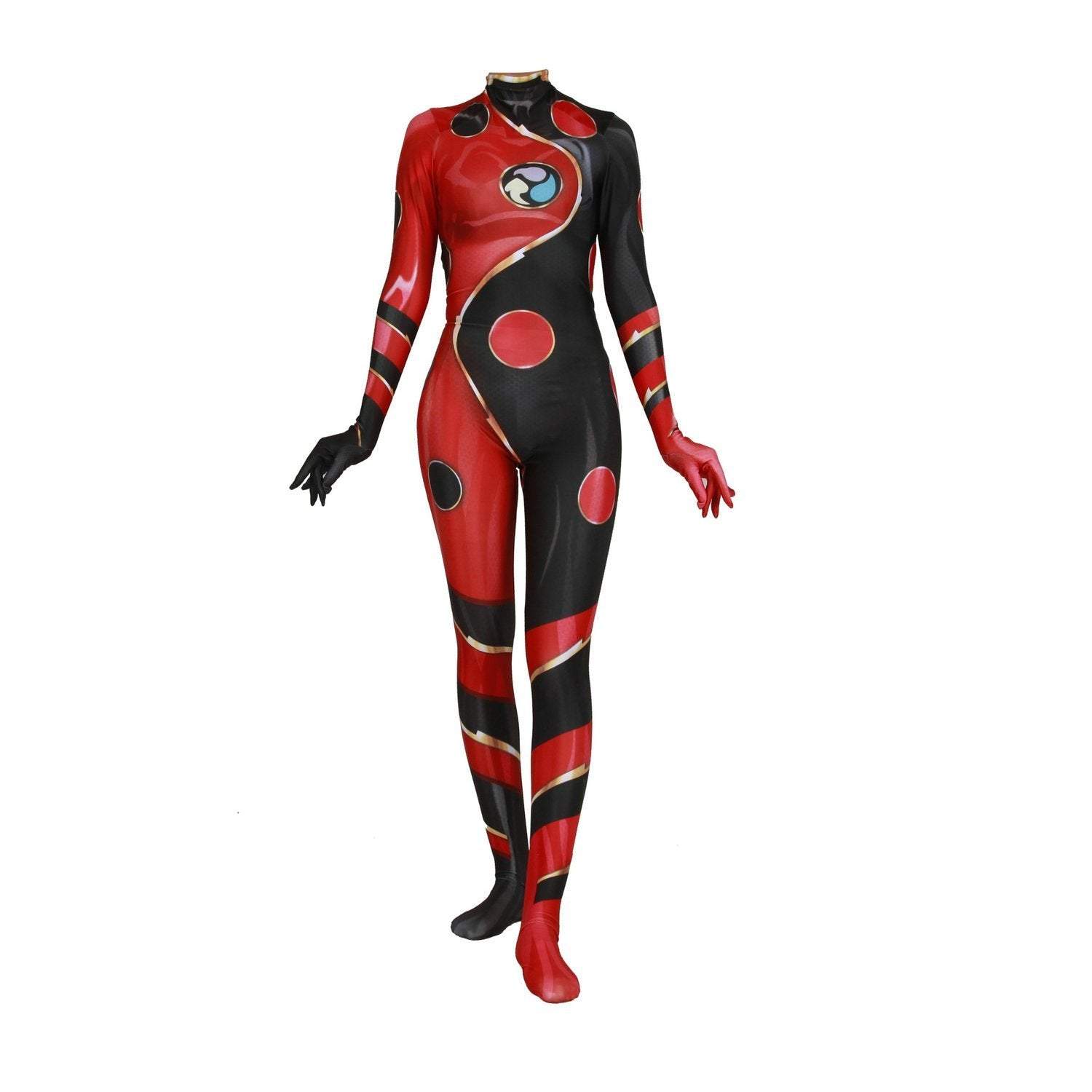 BuyMiraculous Ladybug Movie Jumpsuit Halloween Party Cosplay Costume for Adult Now Cheaper With 3 - 5 Days Ship - PajamasBuy