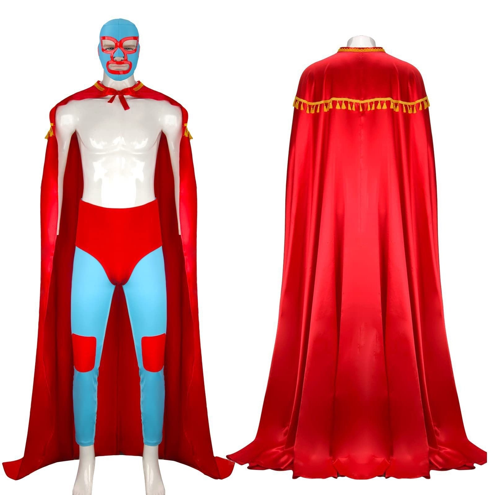 BuyNacho Libre Costume for Adults with Cape Headgear Now Cheaper With 3 - 5 Days Ship - PajamasBuy