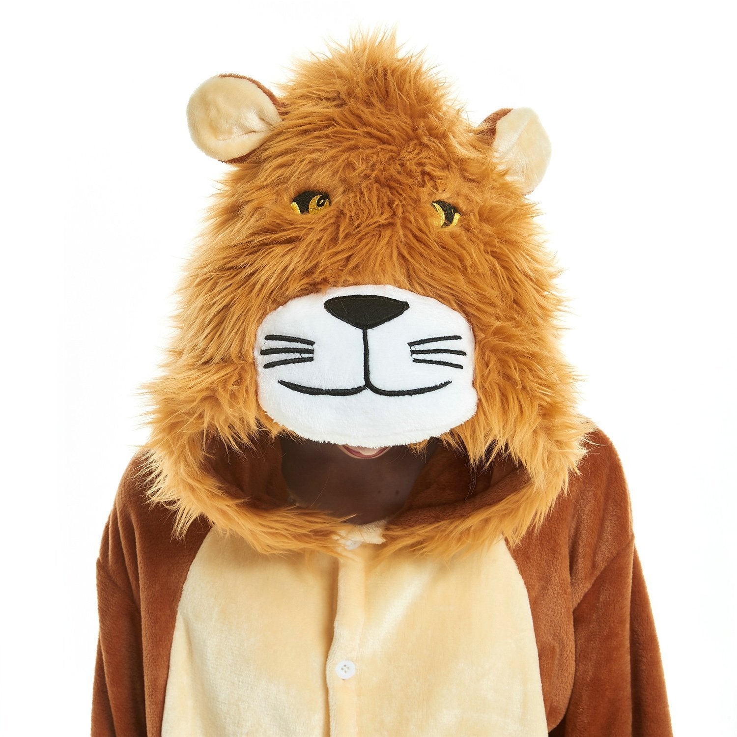 BuyNew Lion Kigurumi Onesies Pajamas For Adult Cosplay Costumes Now Cheaper With 3 - 5 Days Ship - PajamasBuy