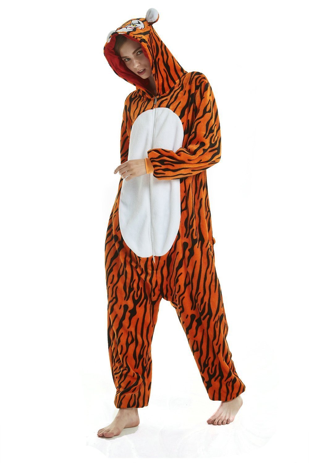 BuyNew Tiger Kigurumi Onesies Pajamas For Adult costume Now Cheaper With 3 - 5 Days Ship - PajamasBuy