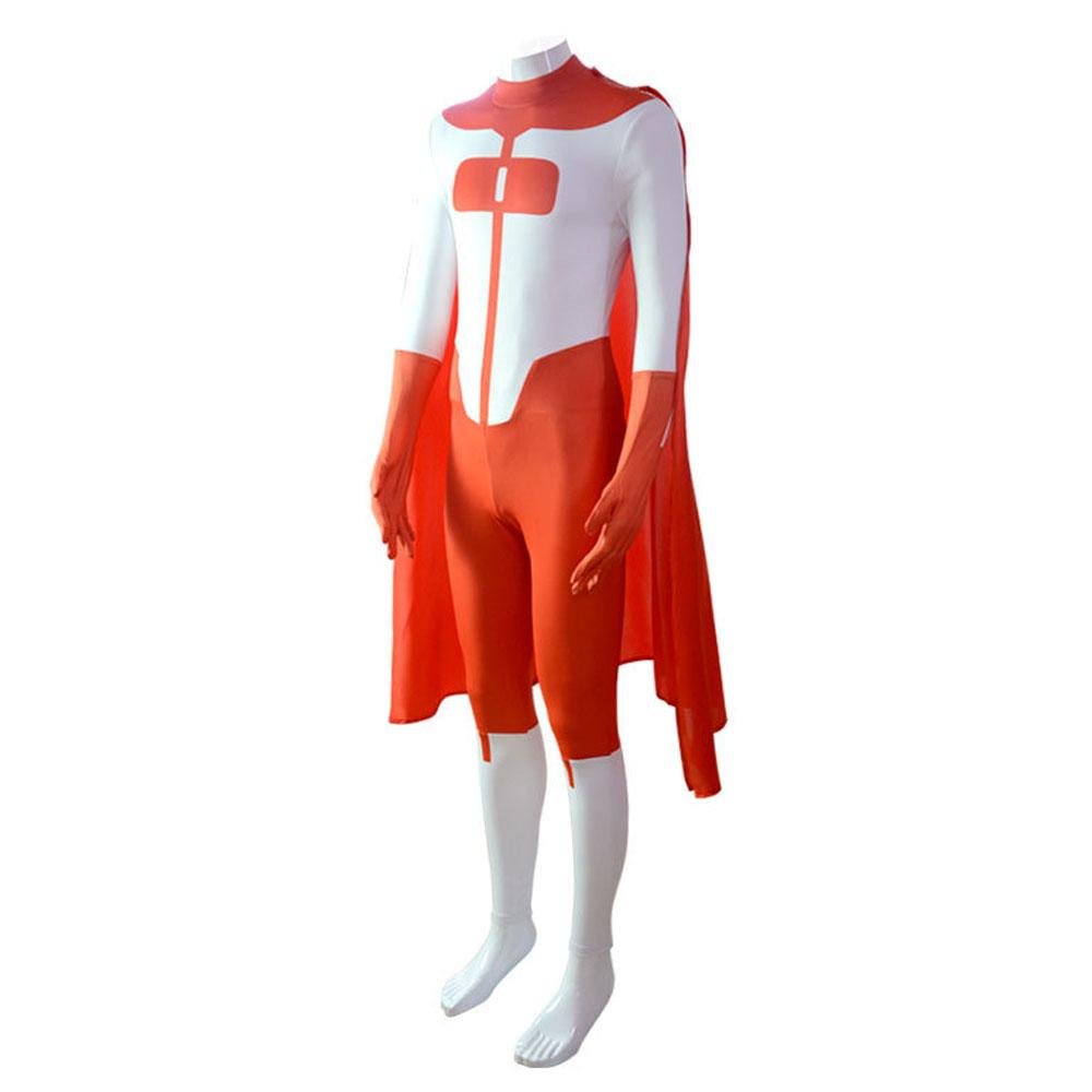 BuyOmni - Man Invincible Costume Bodysuit Zentai Hero Cloak Cosplay Now Cheaper With 3 - 5 Days Ship - PajamasBuy