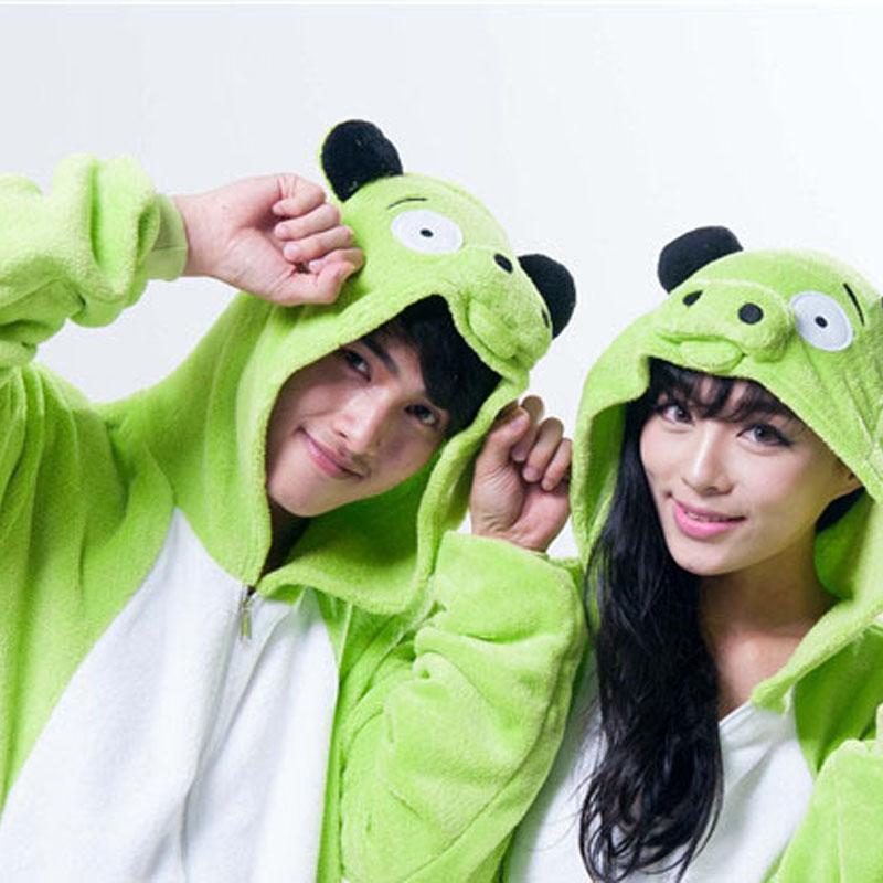 BuyOnesies Hoodie Green Pig Pajamas Animal Costume Kigurumi Now Cheaper With 3 - 5 Days Ship - PajamasBuy