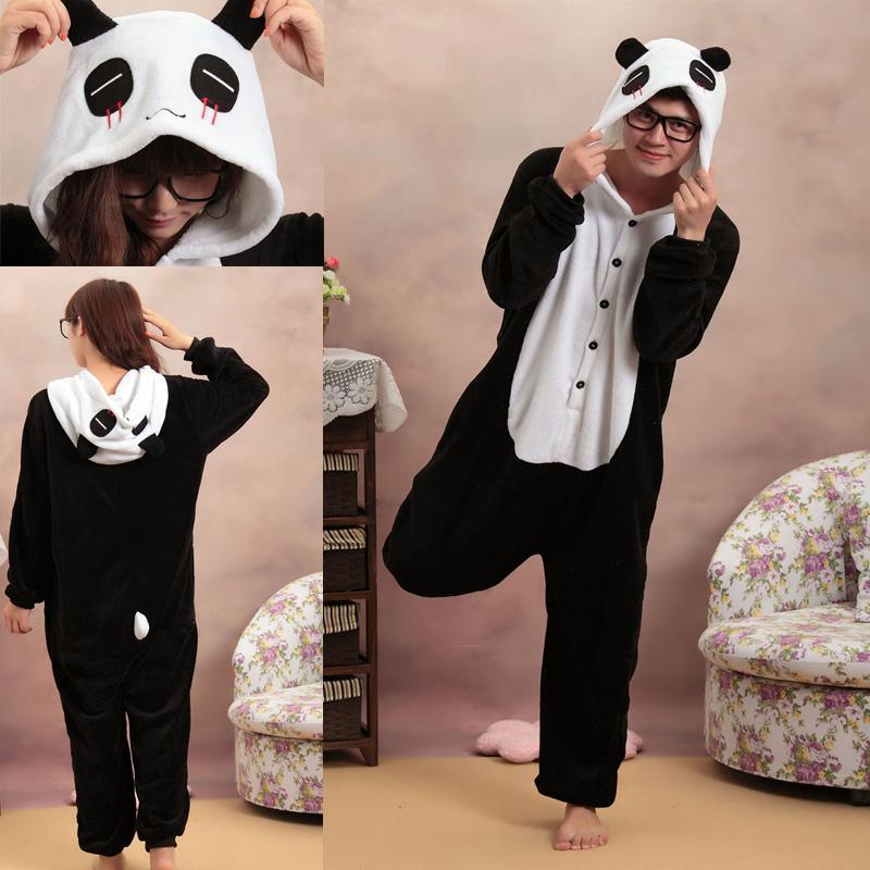 Panda Onesies Hoodie Pajamas Animal Costume Kigurumi - Pajamasbuy