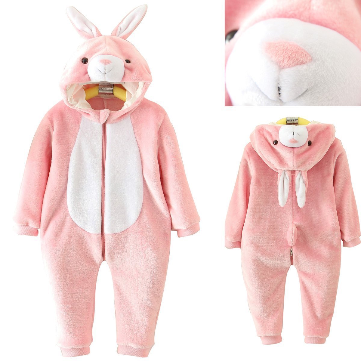 BuyPink Rabbit Baby Infant Toddler Animal onesies Easter Costumes Now Cheaper With 3 - 5 Days Ship - PajamasBuy