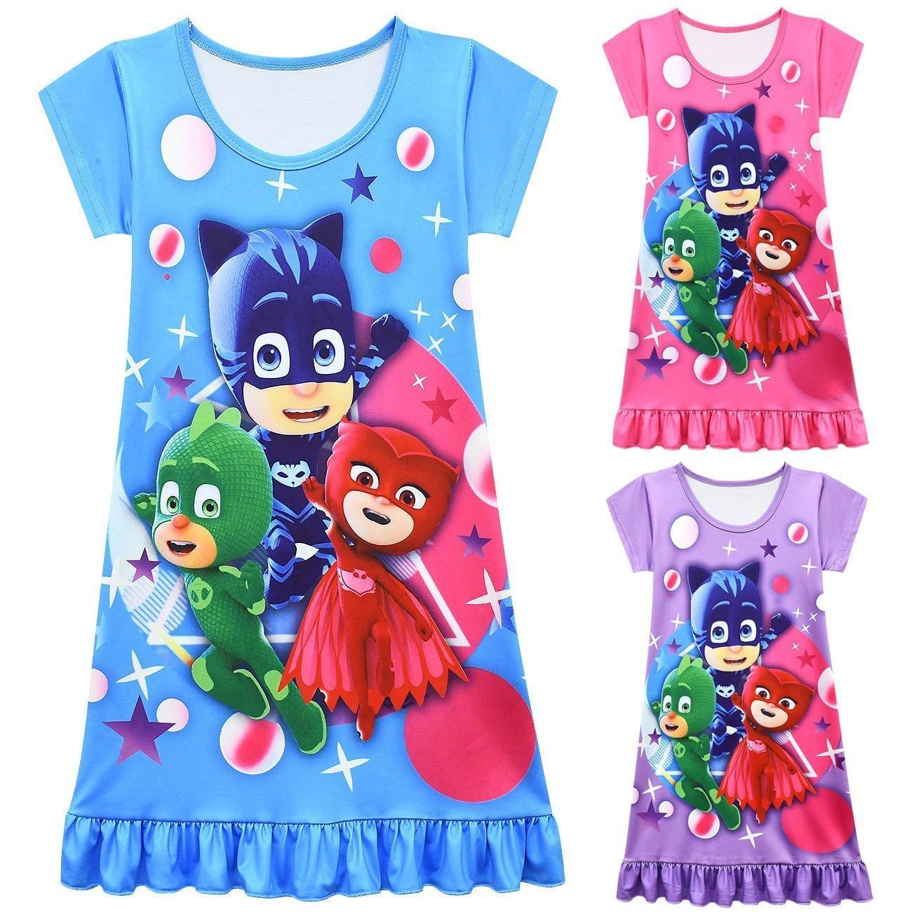 PJ Masks Pajamas Little Hero Nightgown for Toddler Kids Sleepwear Dress - Pajamasbuy