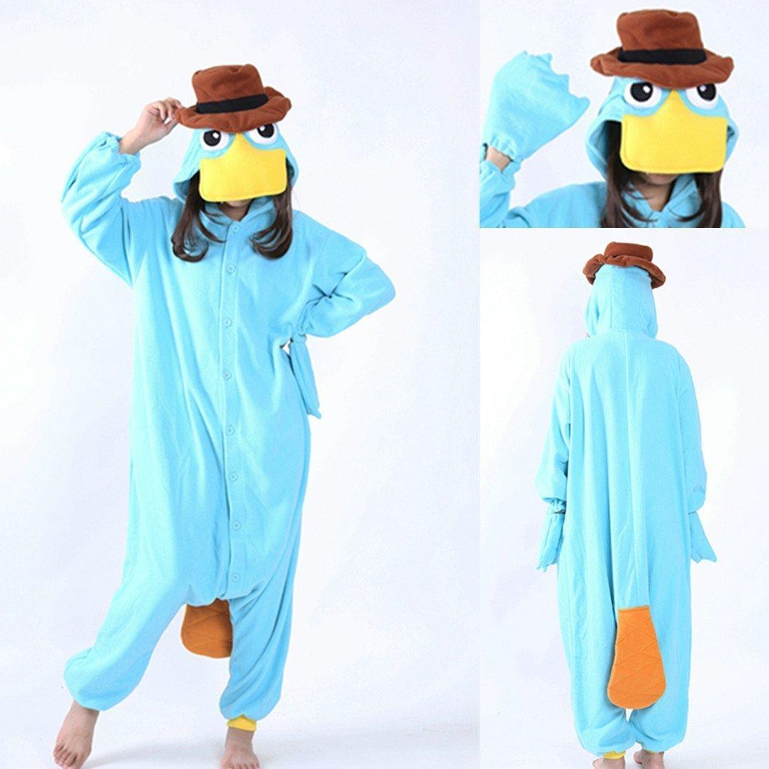 Platypus Cartoon Animal Onesies Hoodie Kigurumi Pajamas - Pajamasbuy