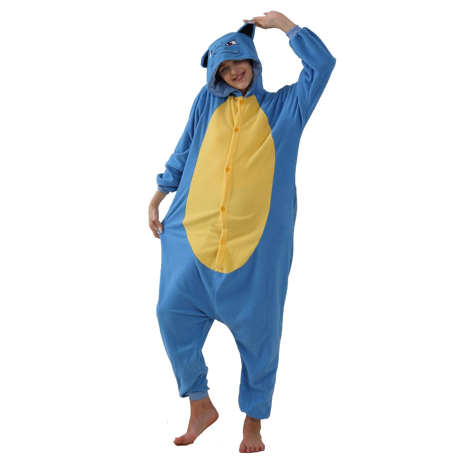 BuyPokémon Blastoise Kigurumi Onesies Costume Cozy Cartoon Fleece Pajamas Now Cheaper With 3 - 5 Days Ship - PajamasBuy