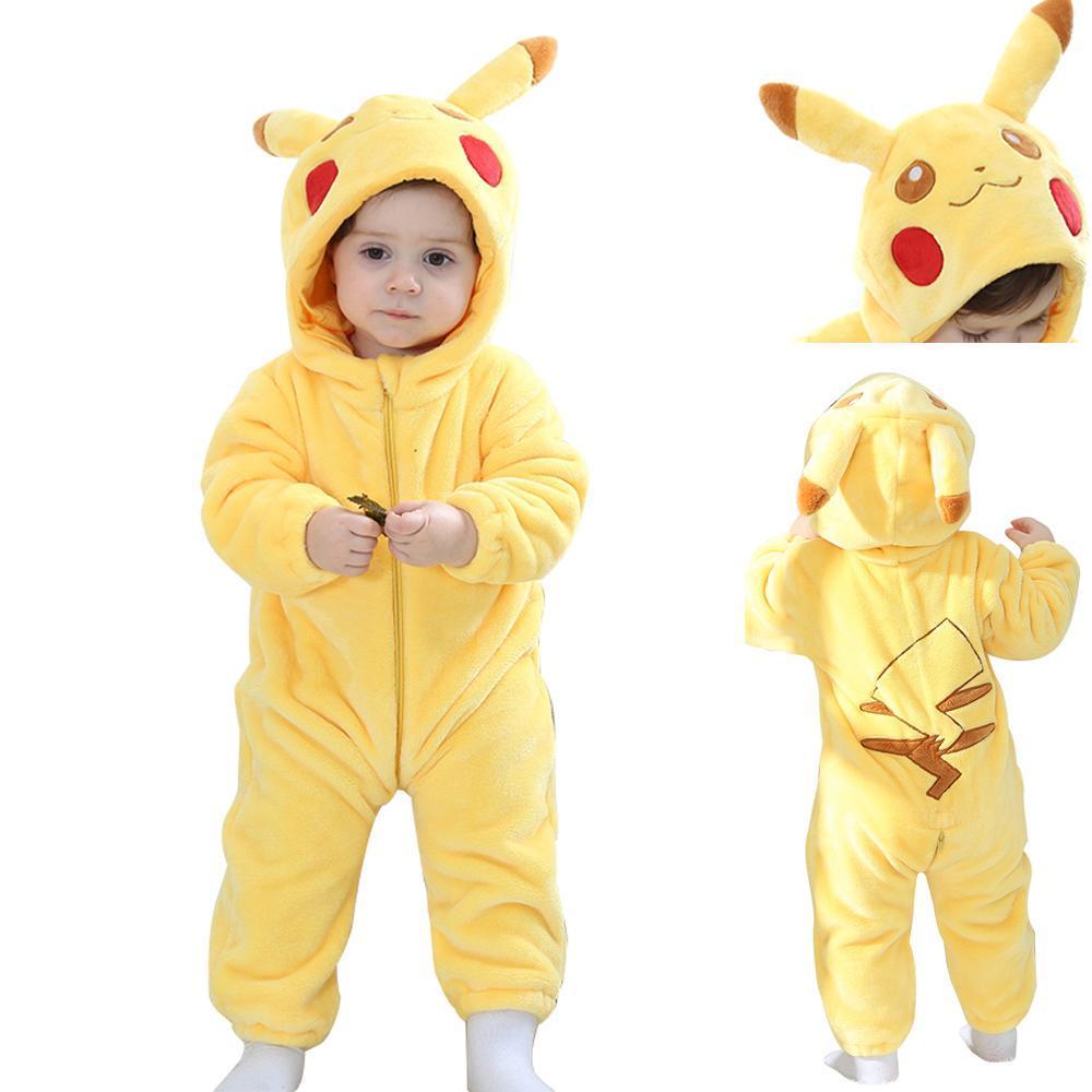 BuyPokemon Pikachu Baby Infant Toddler Kigurumi Animal onesies Pajamas Costumes Now Cheaper With 3 - 5 Days Ship - PajamasBuy