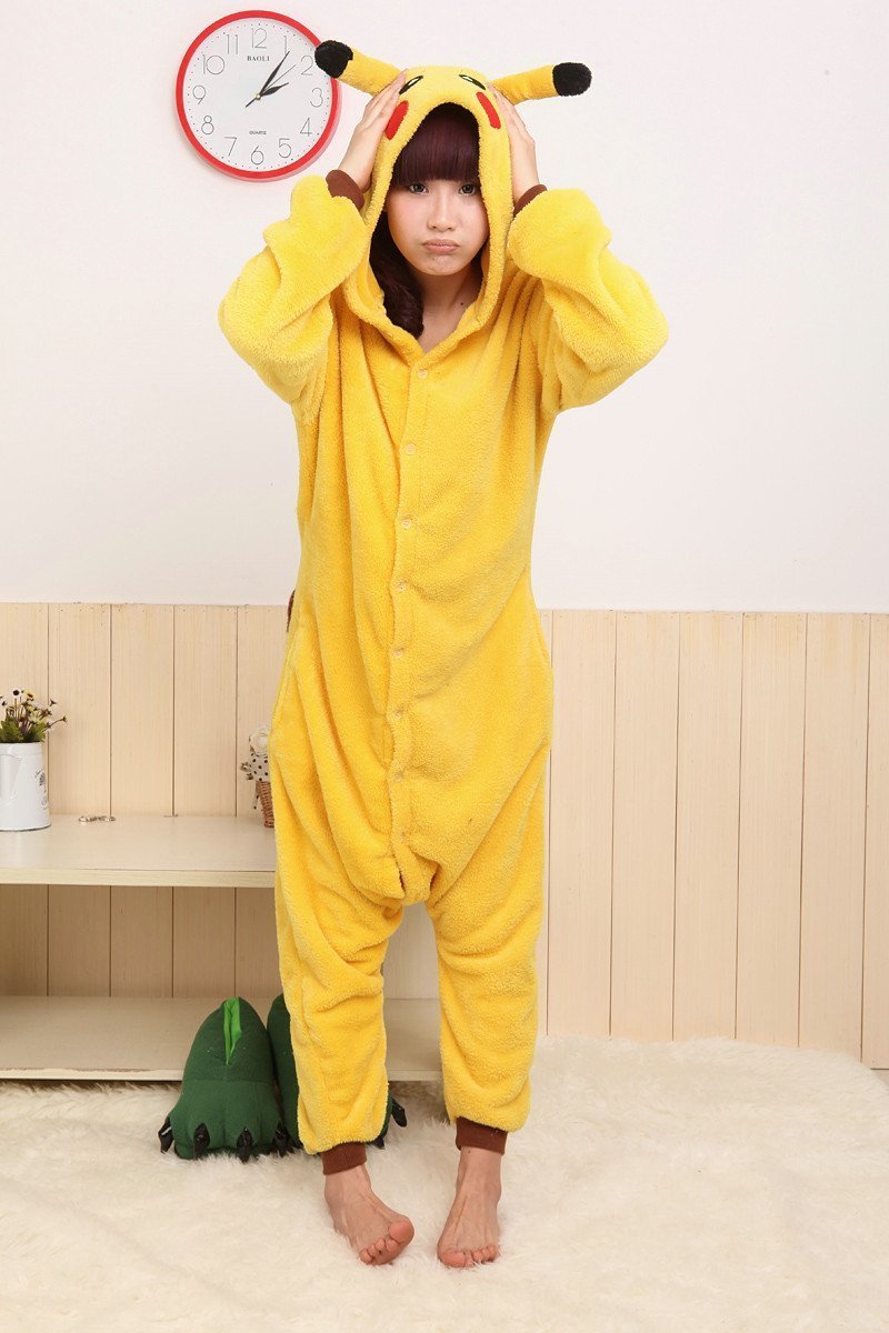 BuyPokemon Pikachu Kigurumi Animal Onesies Pajamas Costume Now Cheaper With 3 - 5 Days Ship - PajamasBuy