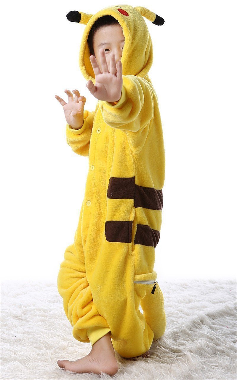 BuyPokemon Pikachu Kigurumionesies for Kids Animal Pajamas Costumes Now Cheaper With 3 - 5 Days Ship - PajamasBuy