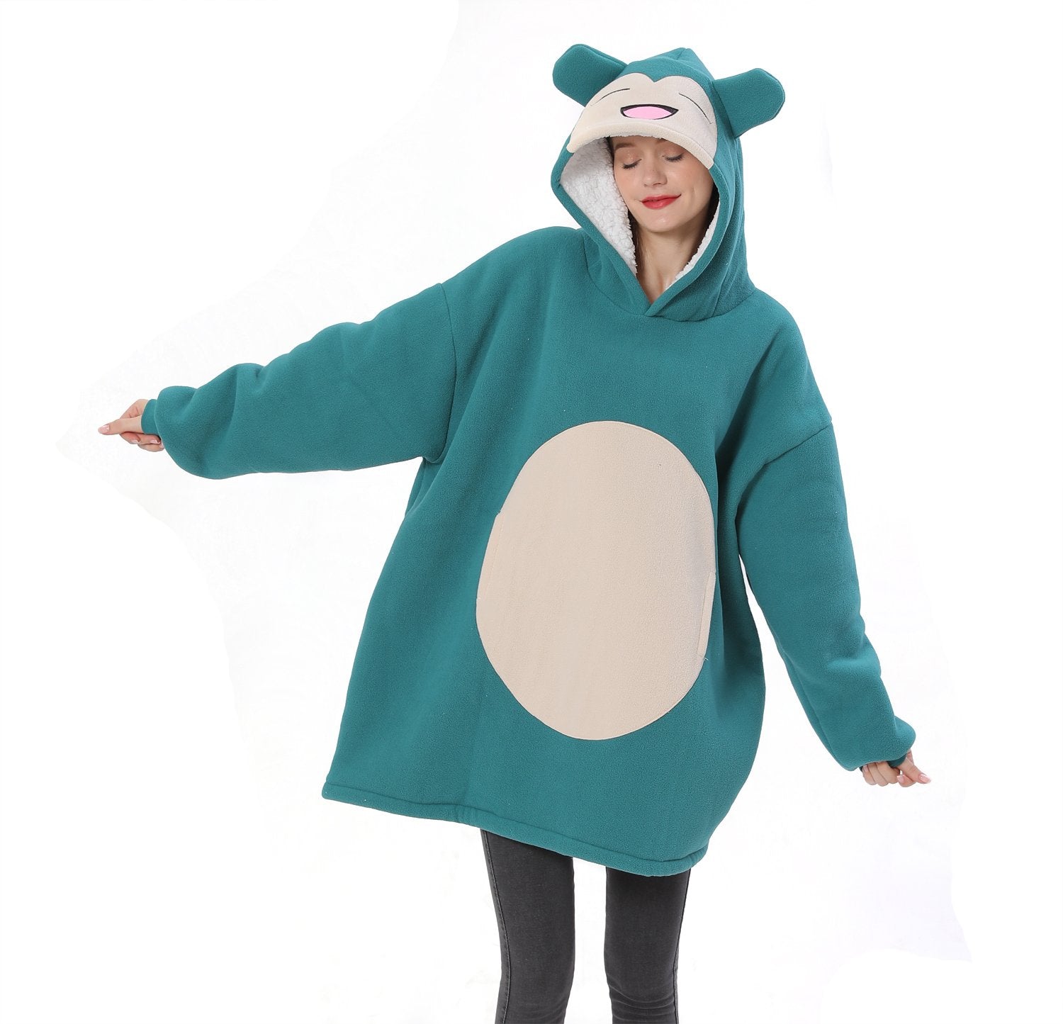 BuyPokémon Snorlax Costume Keep Warm Cozy Lazy TV Blanket Pajamas Now Cheaper With 3 - 5 Days Ship - PajamasBuy