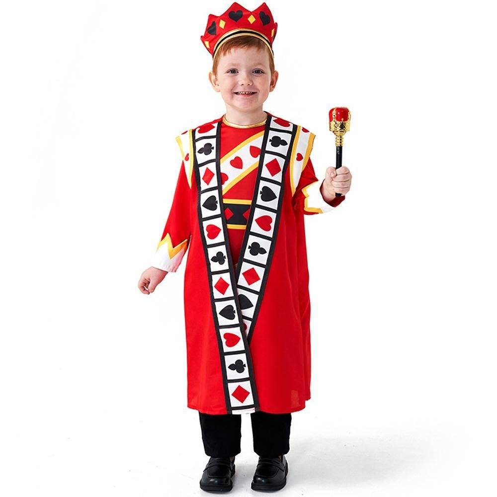 Poker Kingdom Red King Children Halloween carnival costume for kids - Pajamasbuy