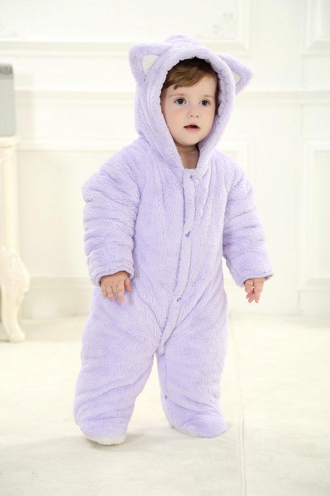 Purple Cat Cute Baby Infant Toddler Animal Onesie Costume - Pajamasbuy