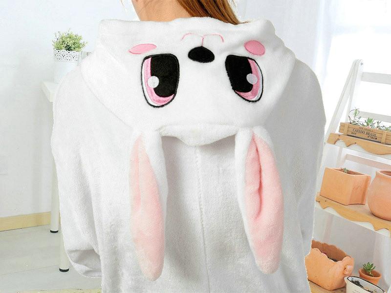 BuyRabbit Kigurumi Pajamas Hoodie Animals Bunny Easter Costume Onesies Now Cheaper With 3 - 5 Days Ship - PajamasBuy