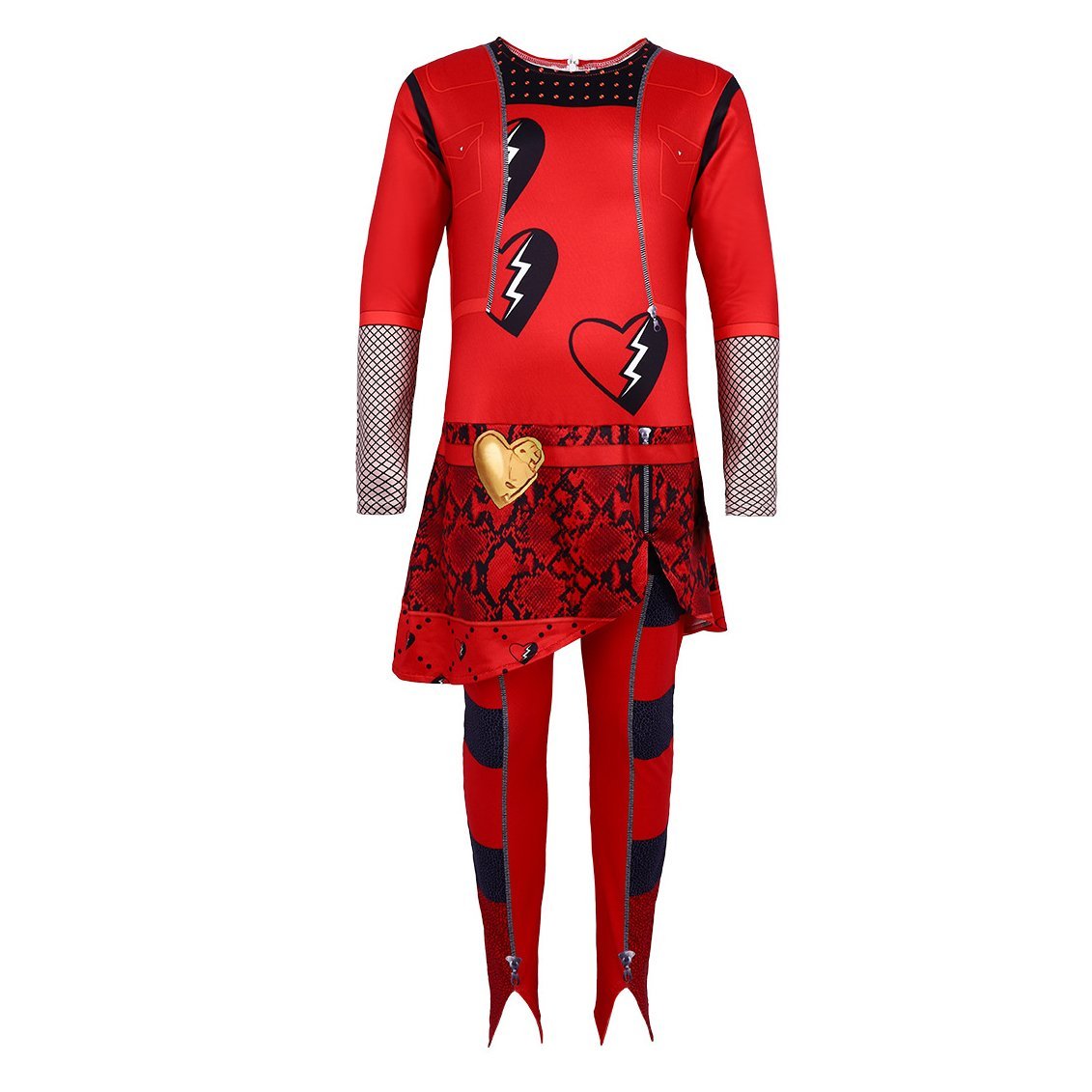 BuyRed from Descendants 4 Queen Of Hearts Costume Jumpsuit For Kids Now Cheaper With 3 - 5 Days Ship - PajamasBuy