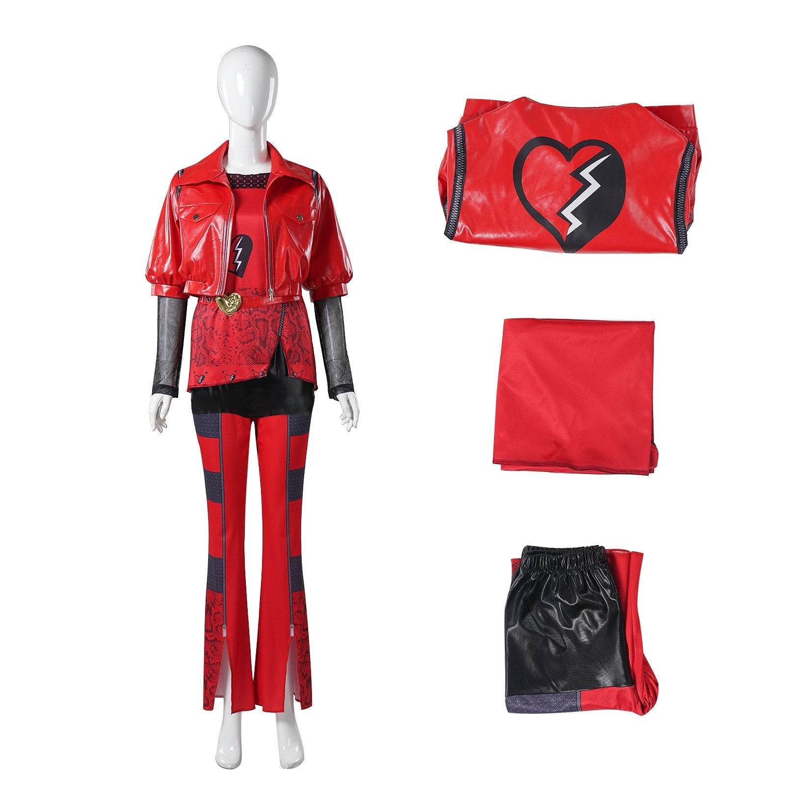 BuyRed from Descendants 4 Queen Of Hearts Costume suit For Adult Now Cheaper With 3 - 5 Days Ship - PajamasBuy