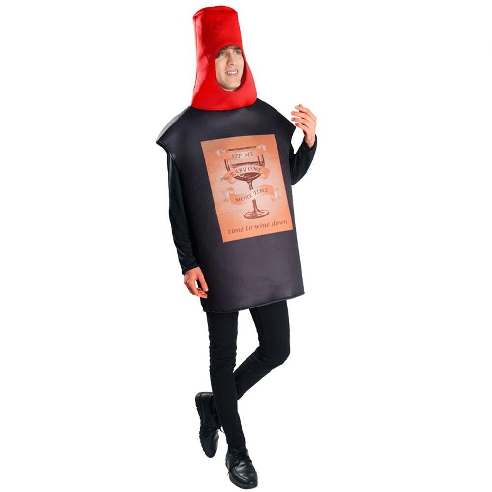 BuyRed wine bottle cheese adult children couple funny party Costume Now Cheaper With 3 - 5 Days Ship - PajamasBuy