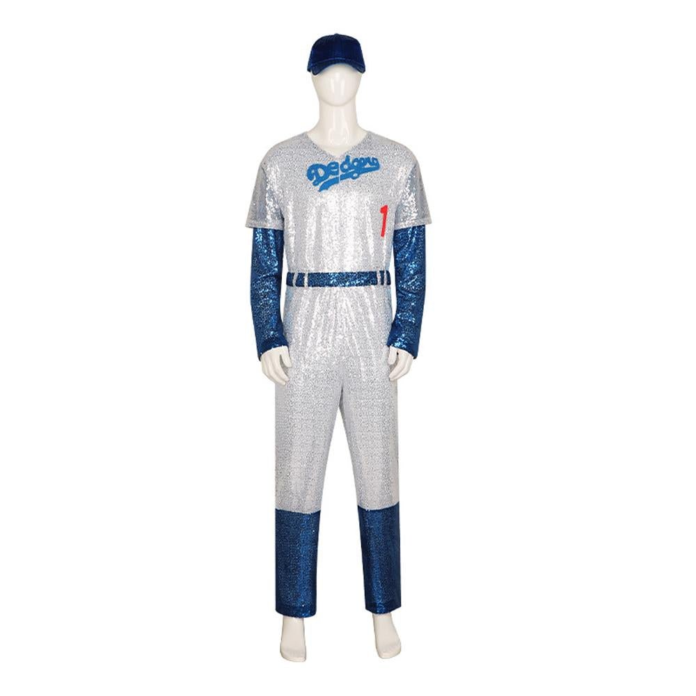 BuyRocketman Elton John Dodgers Baseball Uniform Halloween Carnival Suit Cosplay Costume Now Cheaper With 3 - 5 Days Ship - PajamasBuy