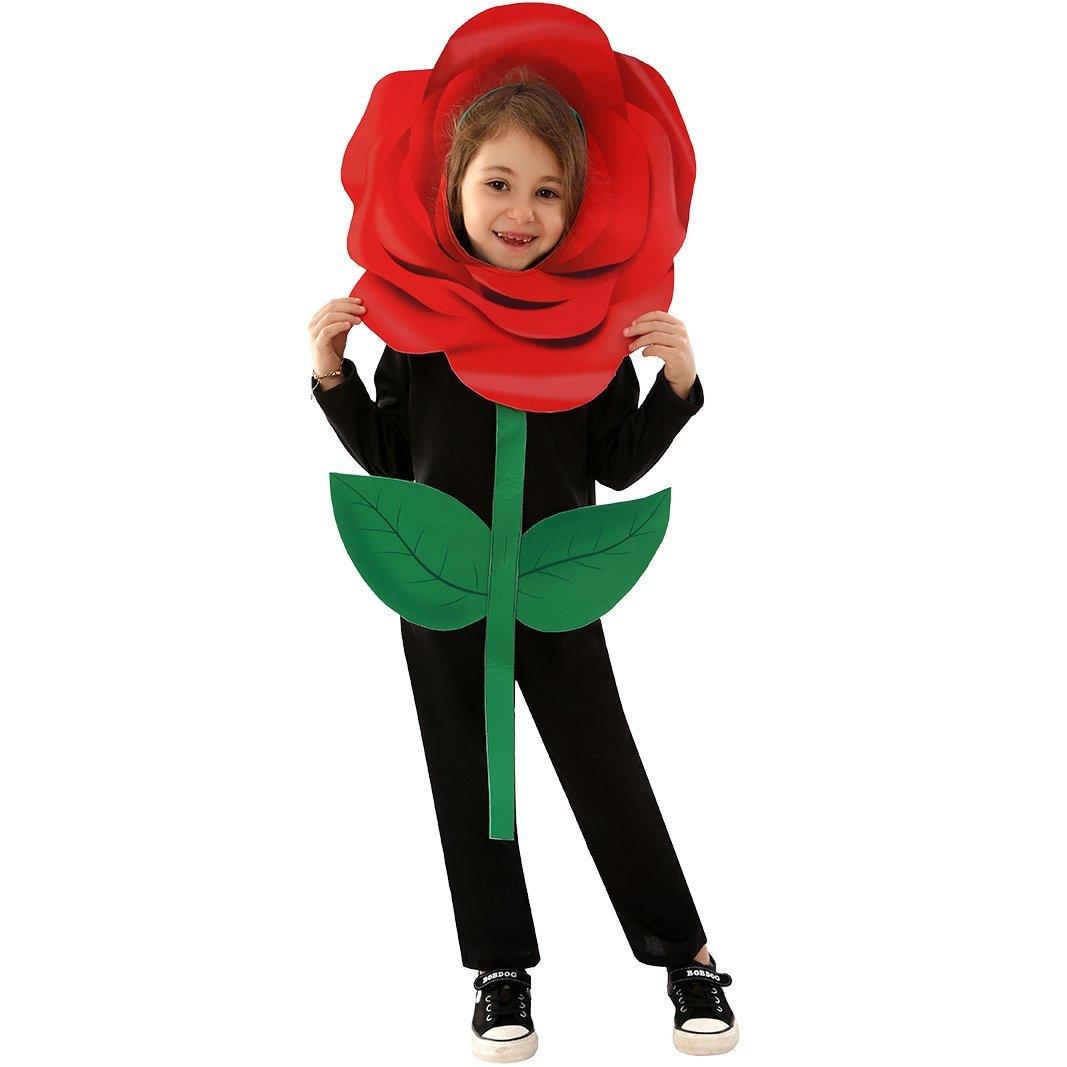 Rose Flower Children's Day Kids Jumpsuit Stage Party Cosplay Costumes - Pajamasbuy