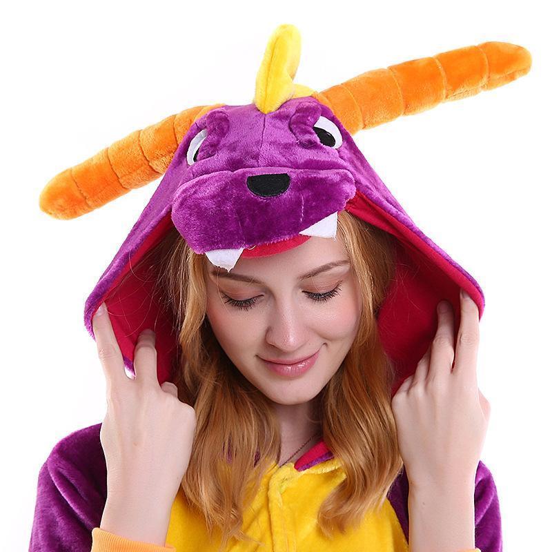 Royal Dragon Spyro Onesie Hoodie Costume Kigurumi Pajamas - Pajamasbuy