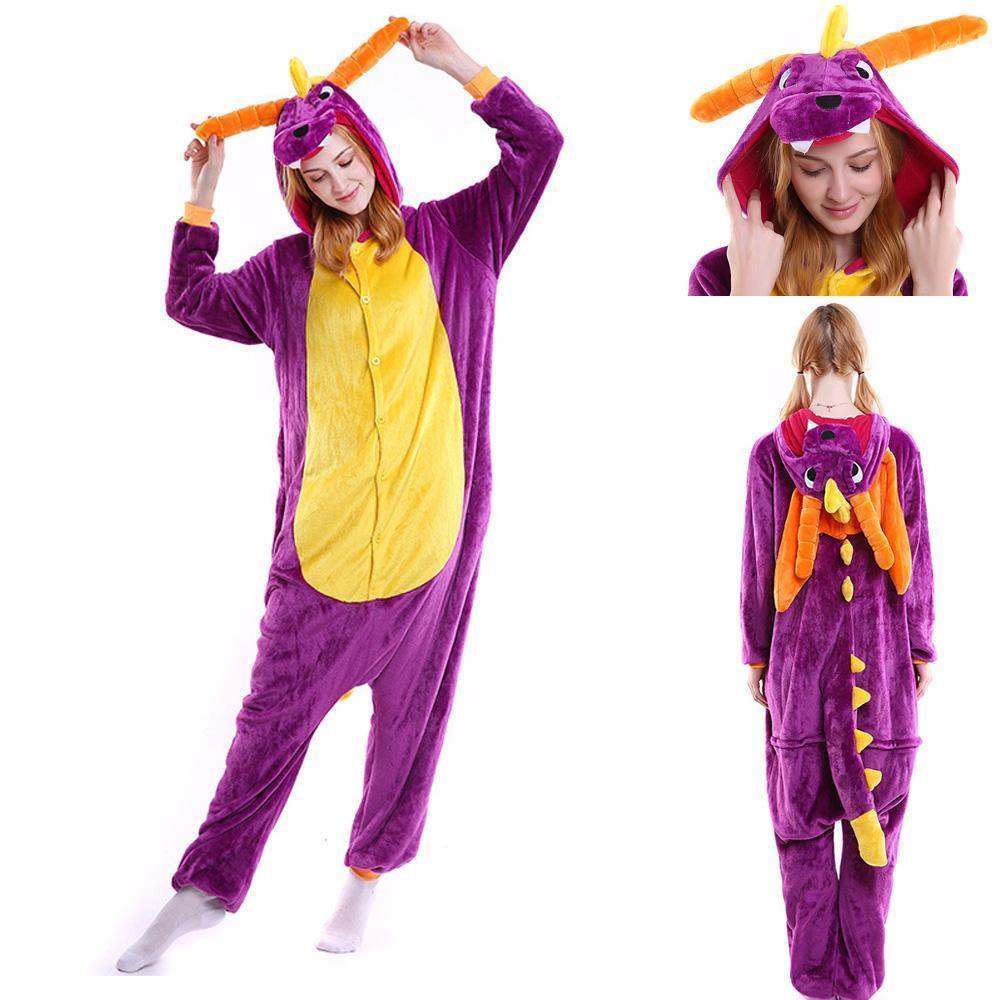 Royal Dragon Spyro Onesie Hoodie Costume Kigurumi Pajamas - Pajamasbuy