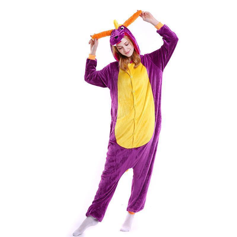 Royal Dragon Spyro Onesie Hoodie Costume Kigurumi Pajamas - Pajamasbuy