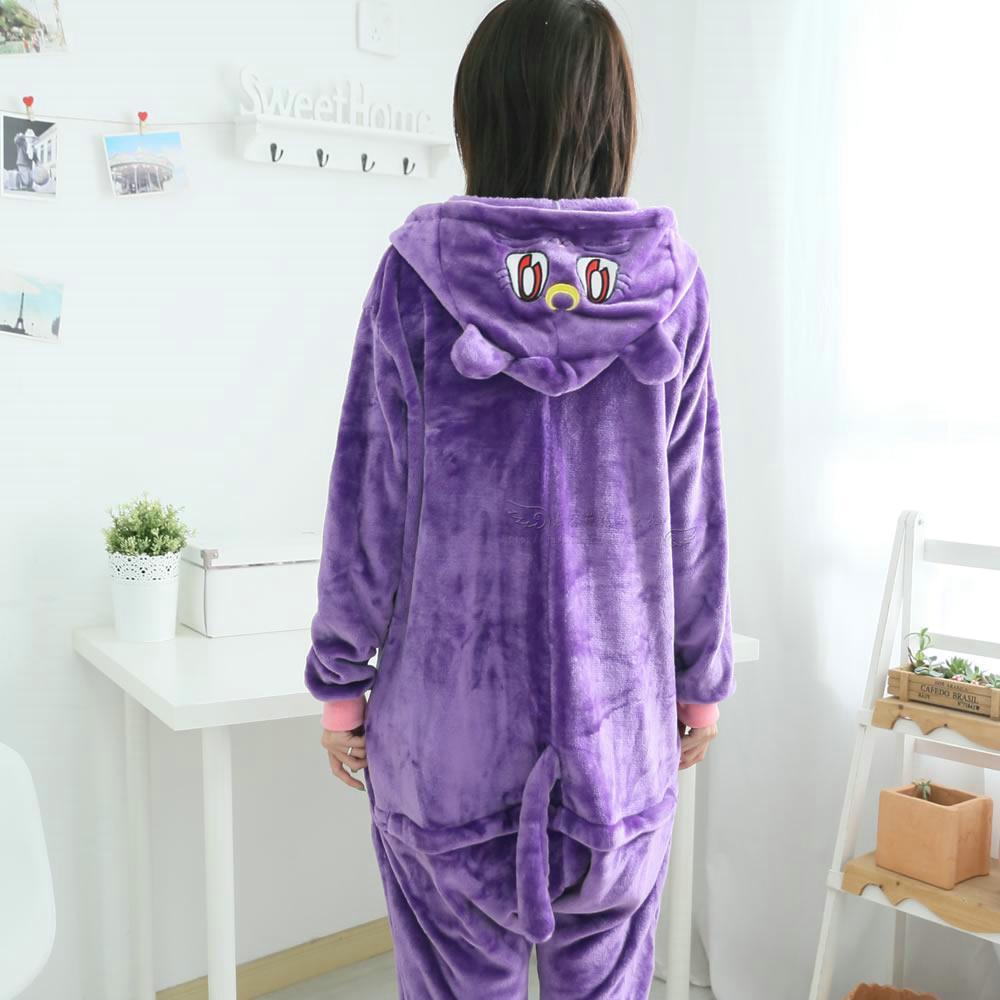 BuySailor Moon Cat Luna Animal Onesies Kigurumi Pajamas Costume Now Cheaper With 3 - 5 Days Ship - PajamasBuy