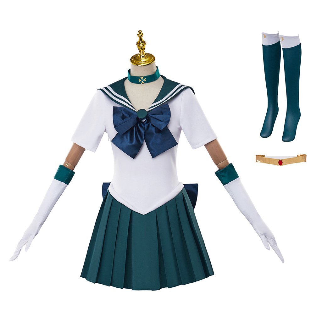 BuySailor Moon Sailor Neptune Kaiou Michiru Costume Uniform Cosplay Dress Outfits Halloween Suit Now Cheaper With 3 - 5 Days Ship - PajamasBuy