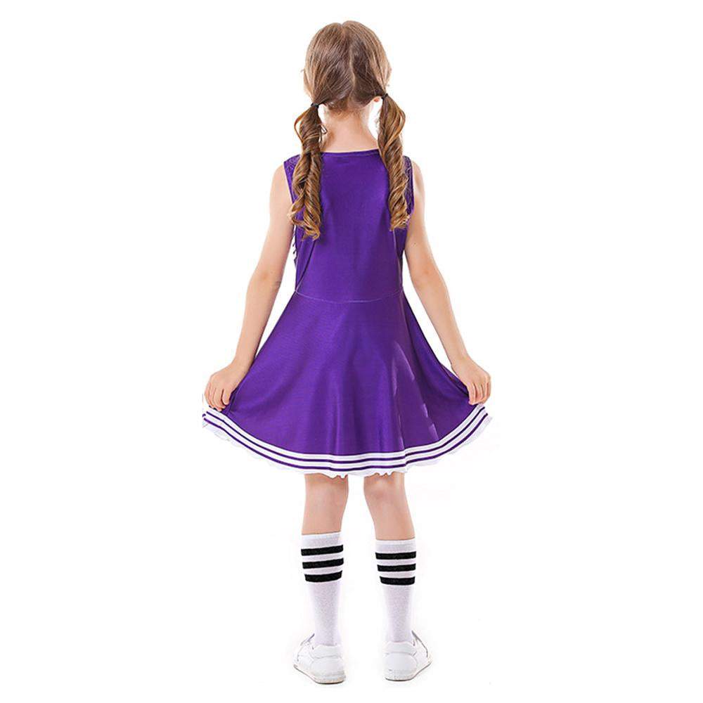 BuySchool Cheerleading Uniform Costume Cheerleader Party Dress Halloween Outfit Dress Up For Girls Now Cheaper With 3 - 5 Days Ship - PajamasBuy