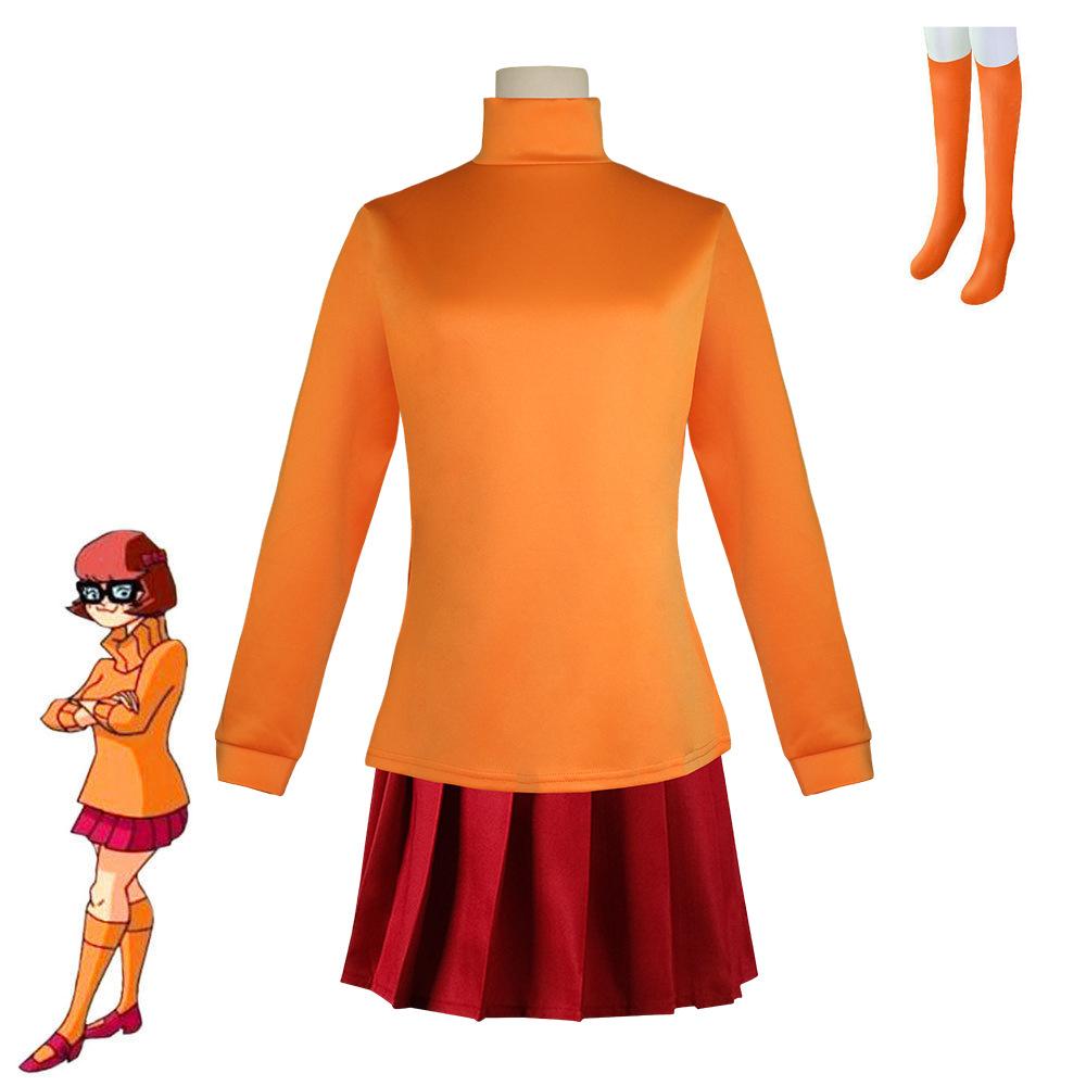 BuyScooby DooVelma daphne costume cosplay Halloween Now Cheaper With 3 - 5 Days Ship - PajamasBuy