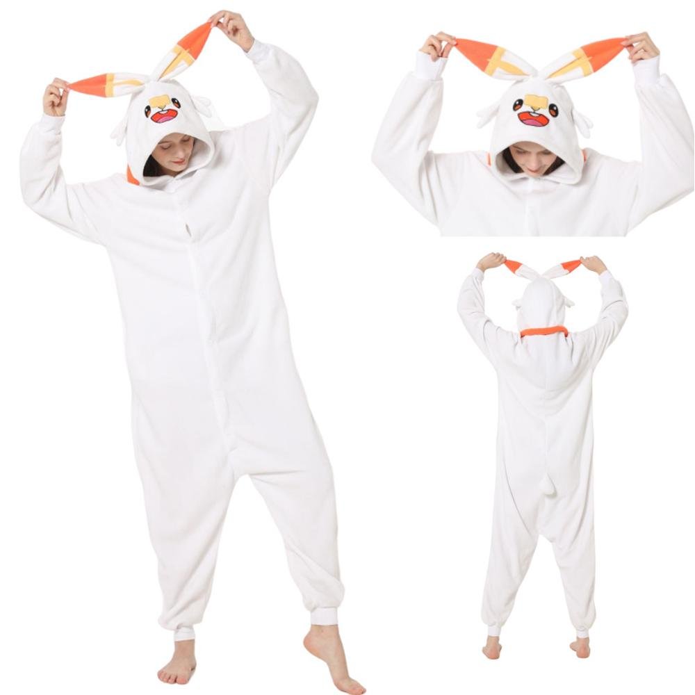 BuyScorbunny Kigurumi Onesies Anime Pokemon Pajamas Pyjamas Halloween Costume Now Cheaper With 3 - 5 Days Ship - PajamasBuy