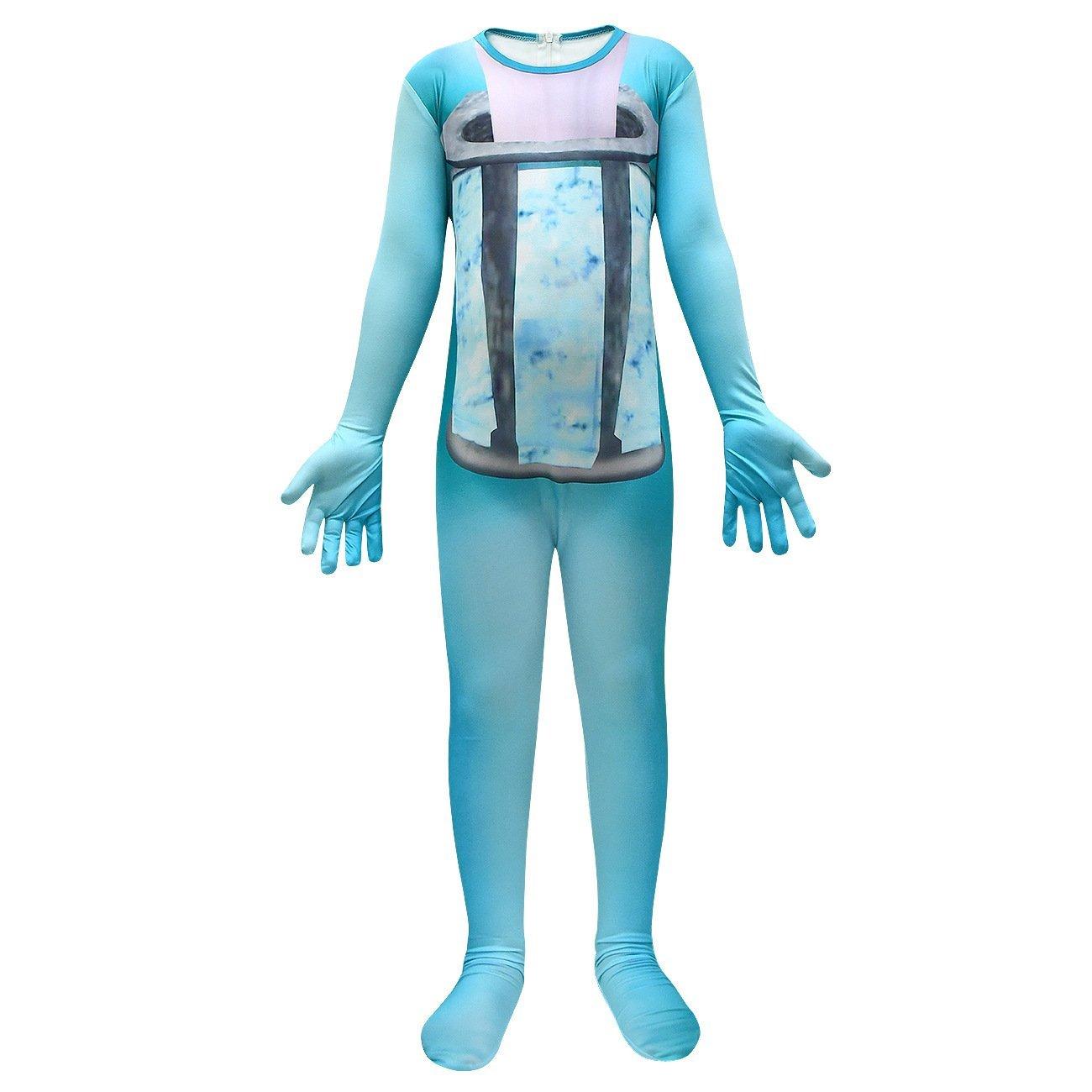 Skibidi Toilet Blue Jumpsuit Titan Tv man Cosplay Costume For Kids - Pajamasbuy