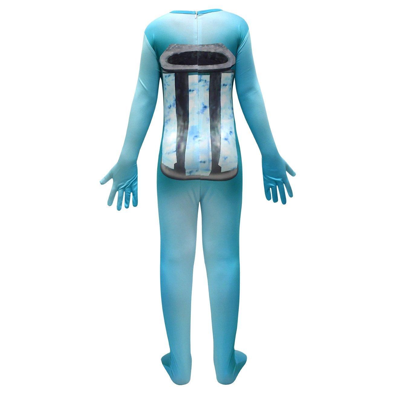 Skibidi Toilet Blue Jumpsuit Titan Tv man Cosplay Costume For Kids - Pajamasbuy