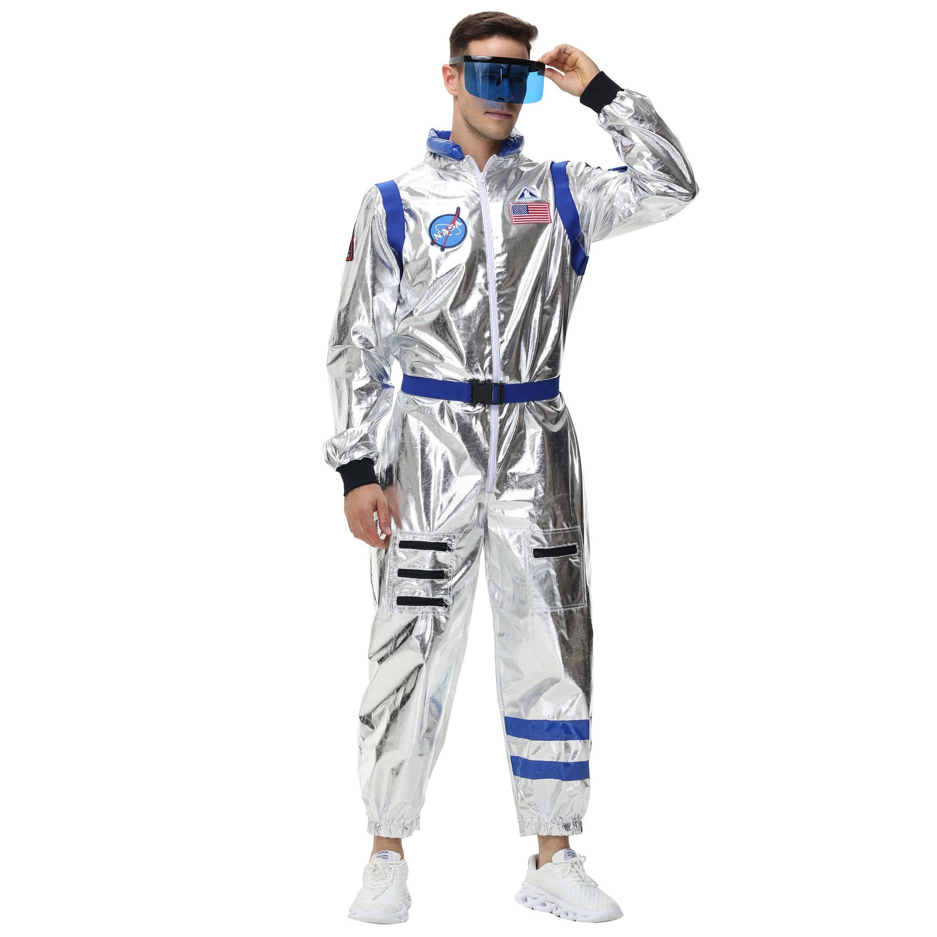 BuySpace Suit Astronaut Couples Costume Carnival Halloween For Women Men Now Cheaper With 3 - 5 Days Ship - PajamasBuy