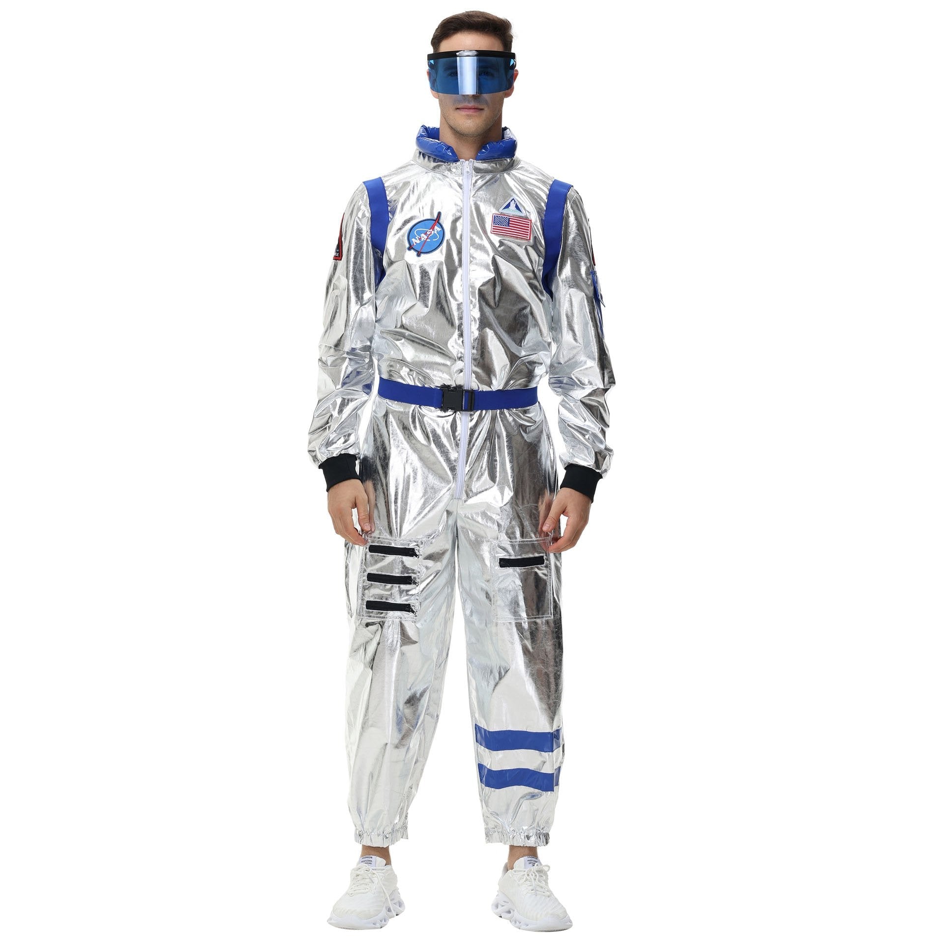 BuySpace Suit Astronaut Couples Costume Carnival Halloween For Women Men Now Cheaper With 3 - 5 Days Ship - PajamasBuy