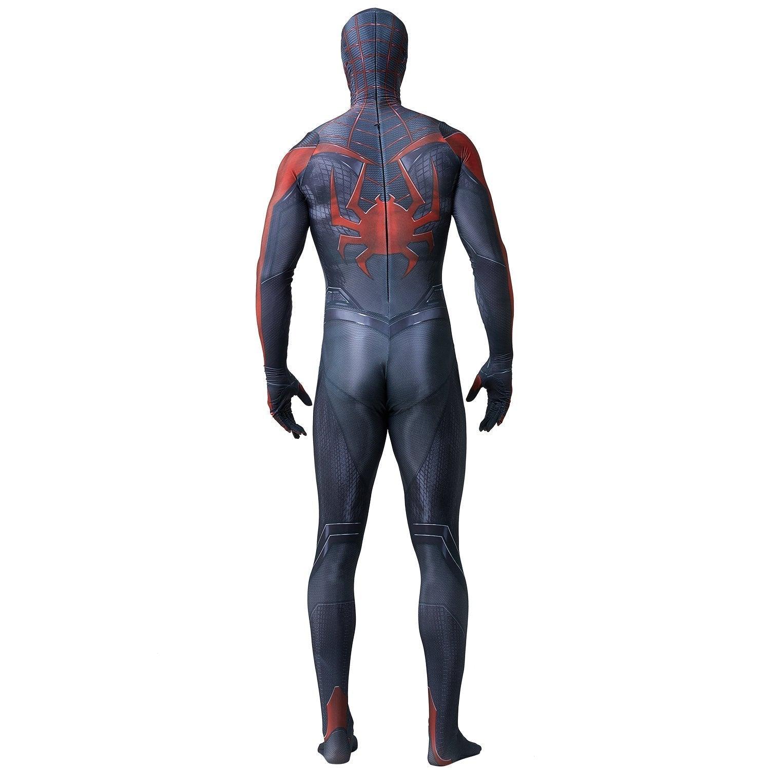 Spider - Man 2 Miles Morales Black Cosplay Jumpsuit Costume for Adults and Kids - Pajamasbuy