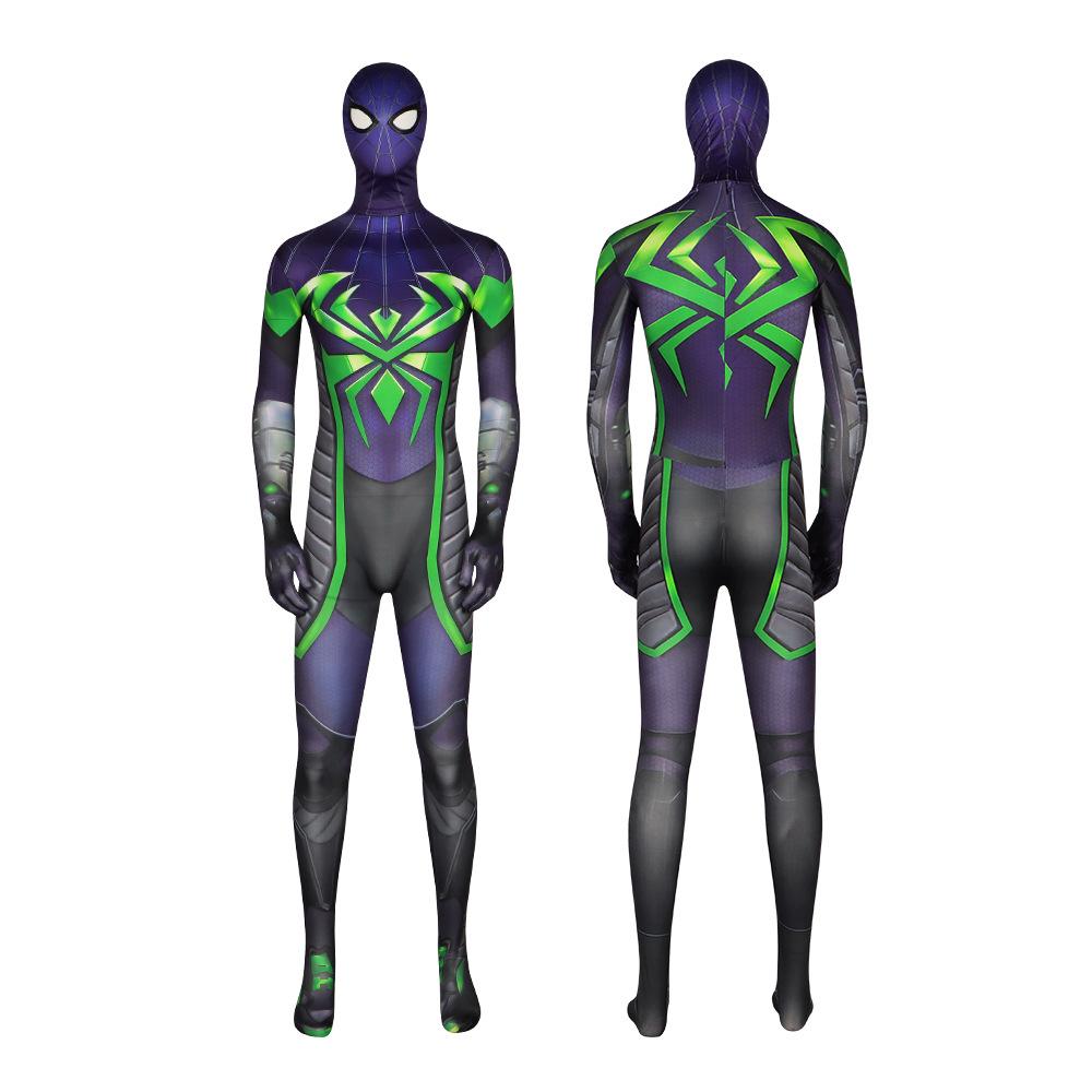 BuySpider - Man 2099 PS5 Comics Miles Morales Jumpsuit Halloween Cosplay Costume Bodysuit Now Cheaper With 3 - 5 Days Ship - PajamasBuy