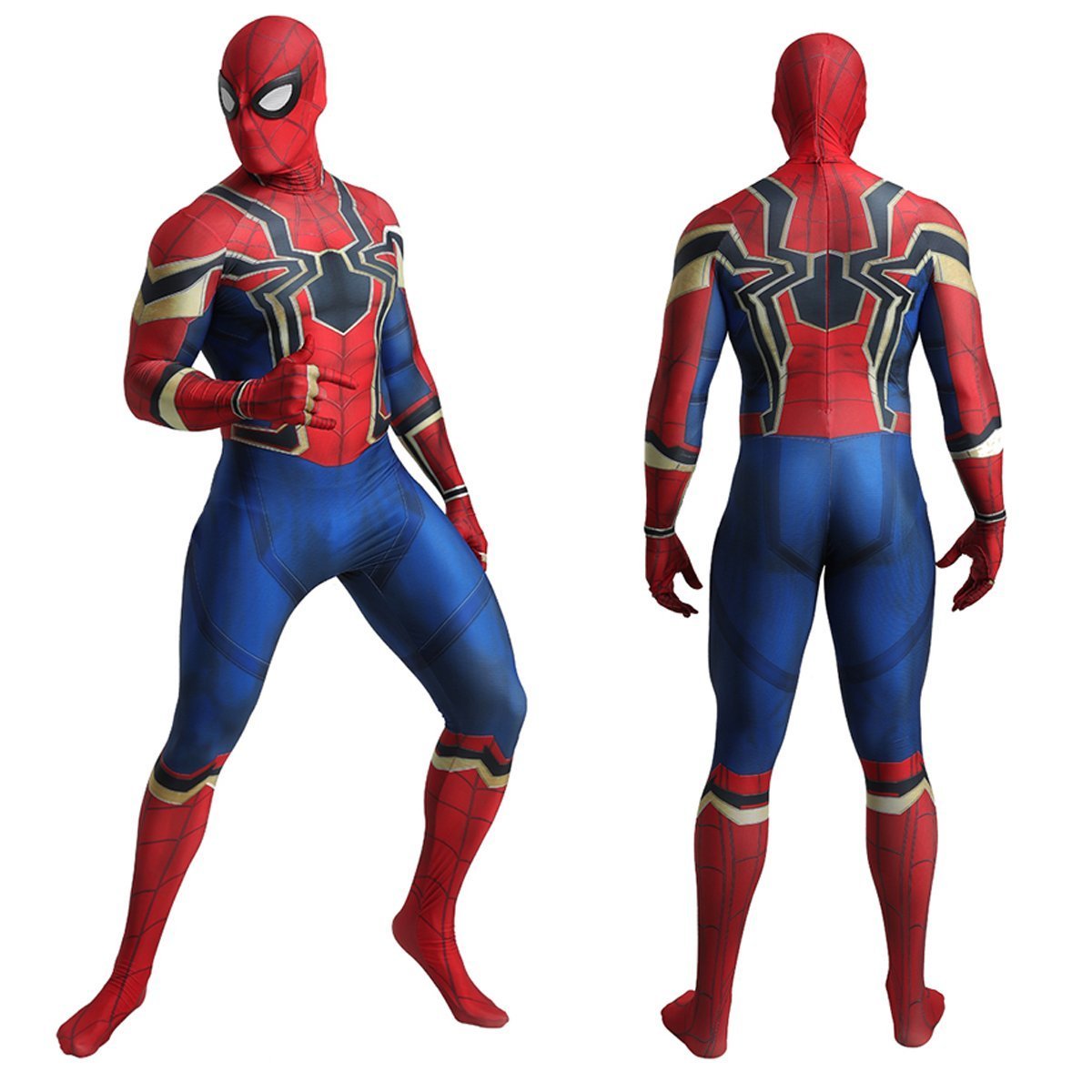 BuySpider - man Peter B Parker Halloween Party Cosplay Costume Zentai Jumpsuit Now Cheaper With 3 - 5 Days Ship - PajamasBuy