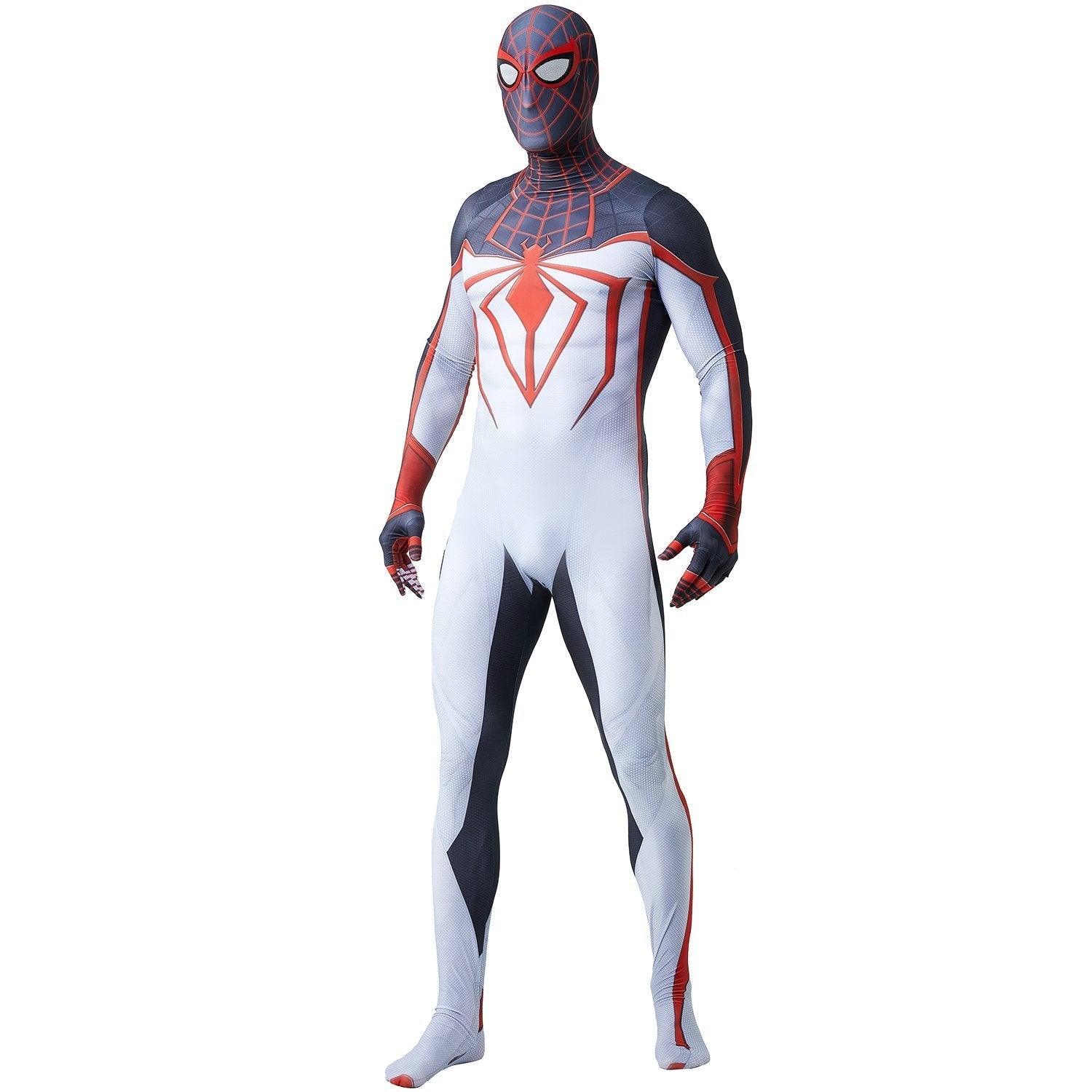 Spider - Man PS5 Game Miles Morales Tight Jumpsuit Costume for Adults and Kids - Pajamasbuy