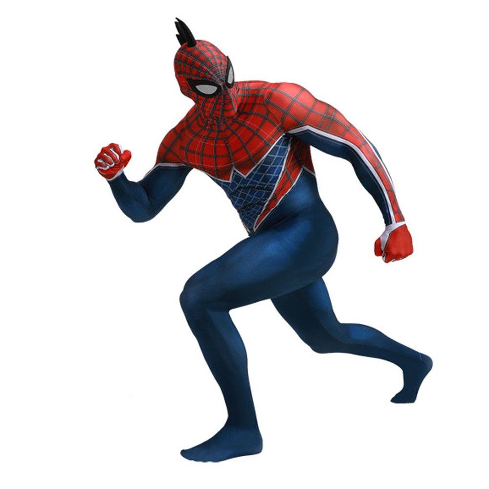 BuySpider - Man Punk Hobart Brown Cosplay Costume Jumpsuit Across the Spider - Verse Edition Now Cheaper With 3 - 5 Days Ship - PajamasBuy