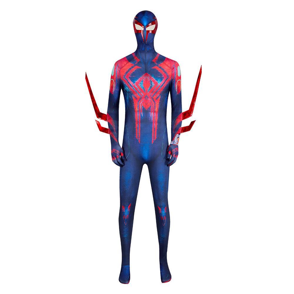 SpiderMan Across the Spider Verse Miguel O'Hara 2099 Zentai Cosplay Costume Outfits Halloween Carnival Suit Adults - Pajamasbuy