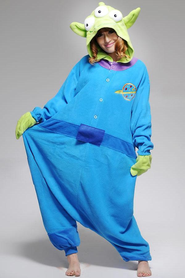 BuySqueeze Toy Story Alien Kigurumi Onesies Pajamas Costumes Now Cheaper With 3 - 5 Days Ship - PajamasBuy