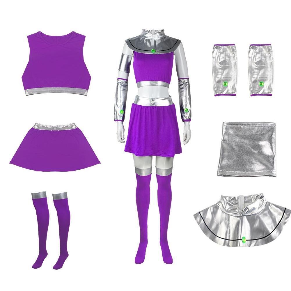 BuyStarfire Costume Teen Titans Cosplay Halloween Now Cheaper With 3 - 5 Days Ship - PajamasBuy