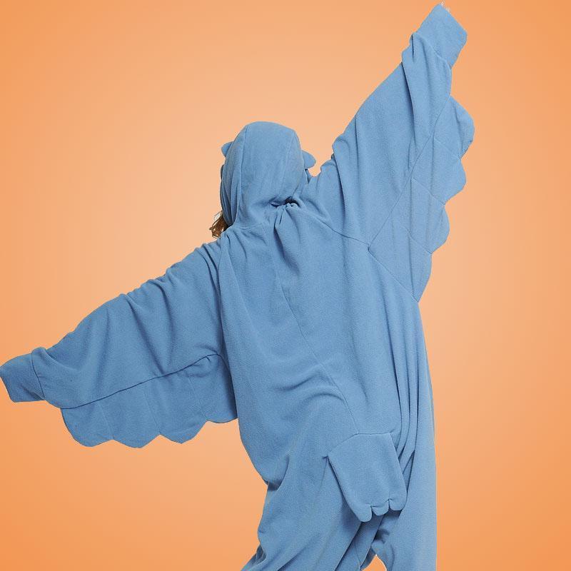 Steelblue Owl Onesies Hoodie Unisex Costume Kigurumi Pajamas - Pajamasbuy