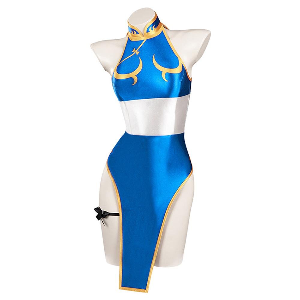 BuyStreet Fighter Chun - Li Sexy Swimsuit Cosplay Costume Swimwear Outfits Now Cheaper With 3 - 5 Days Ship - PajamasBuy