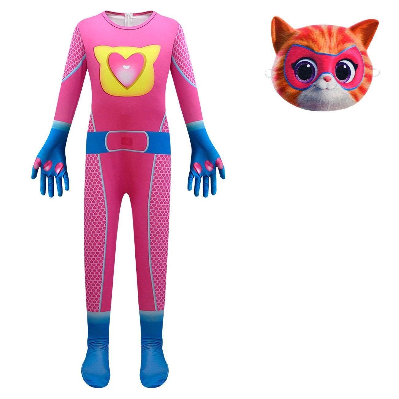 Super Cute Kitties Jumpsuits Cosplay costume With Mask For Kids - Pajamasbuy