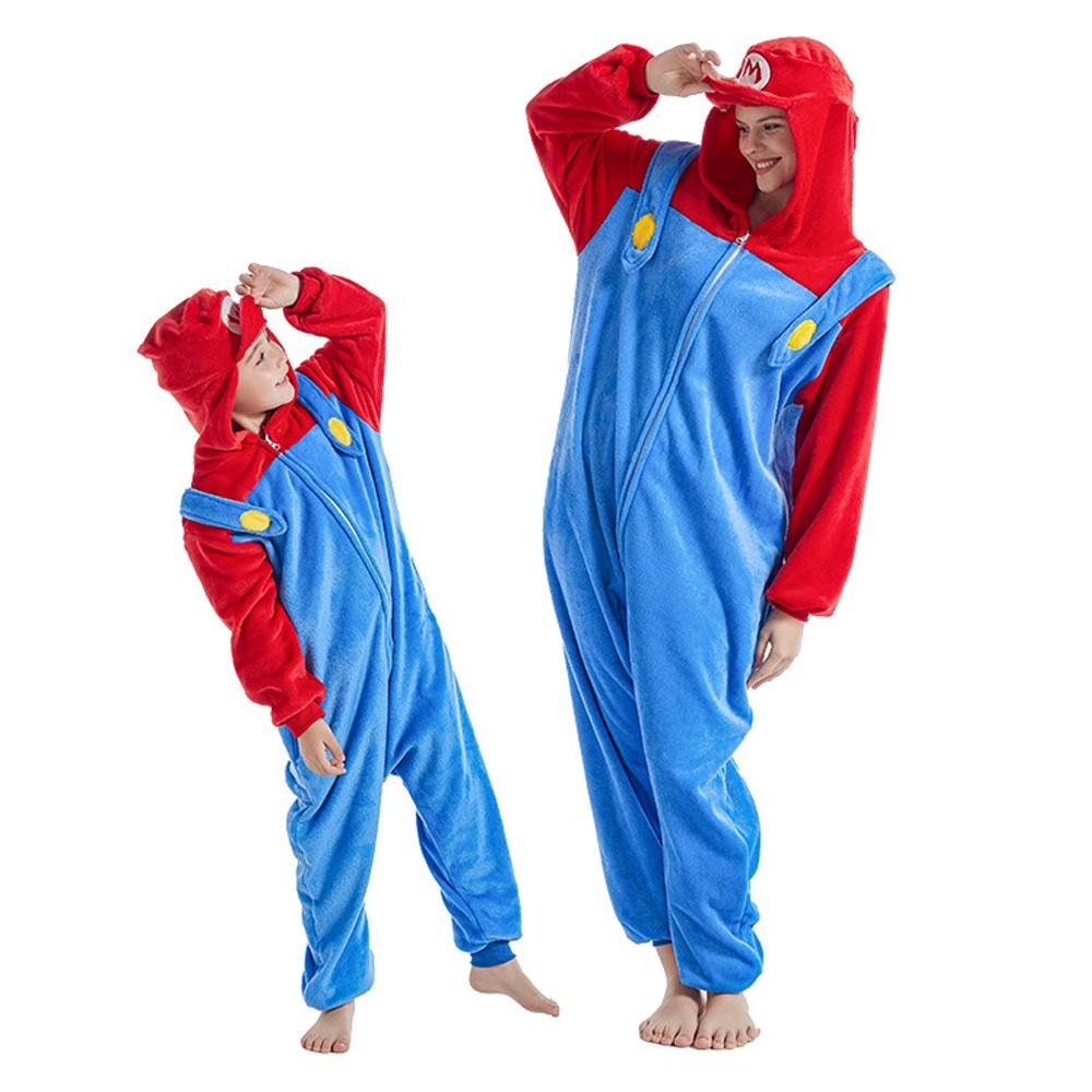 BuySuper Mario Super Mario Classic Luigi Costume kigurumi Onesies Now Cheaper With 3 - 5 Days Ship - PajamasBuy