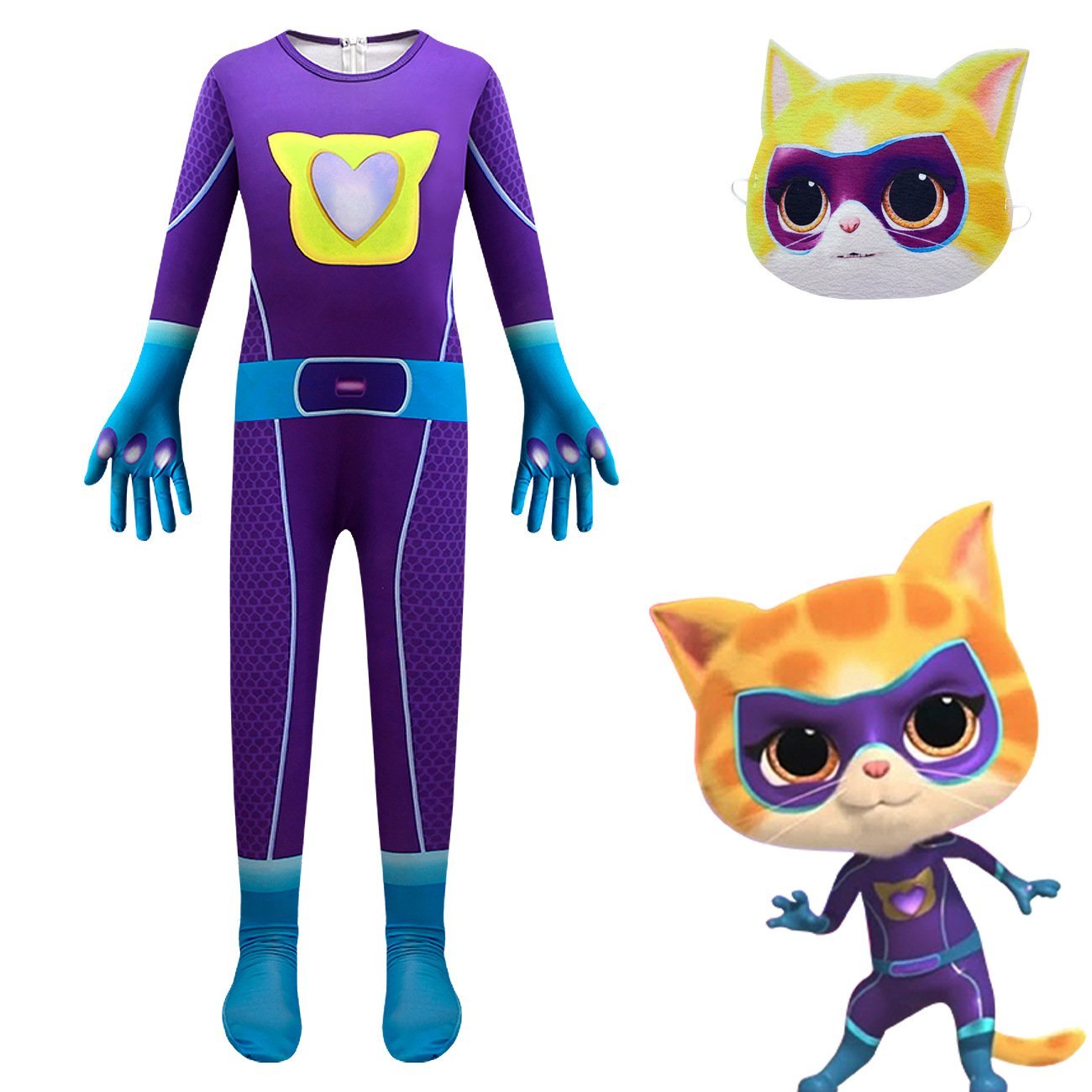 BuySuperKitties Jumpsuits Cosplay costume For Kids Now Cheaper With 3 - 5 Days Ship - PajamasBuy