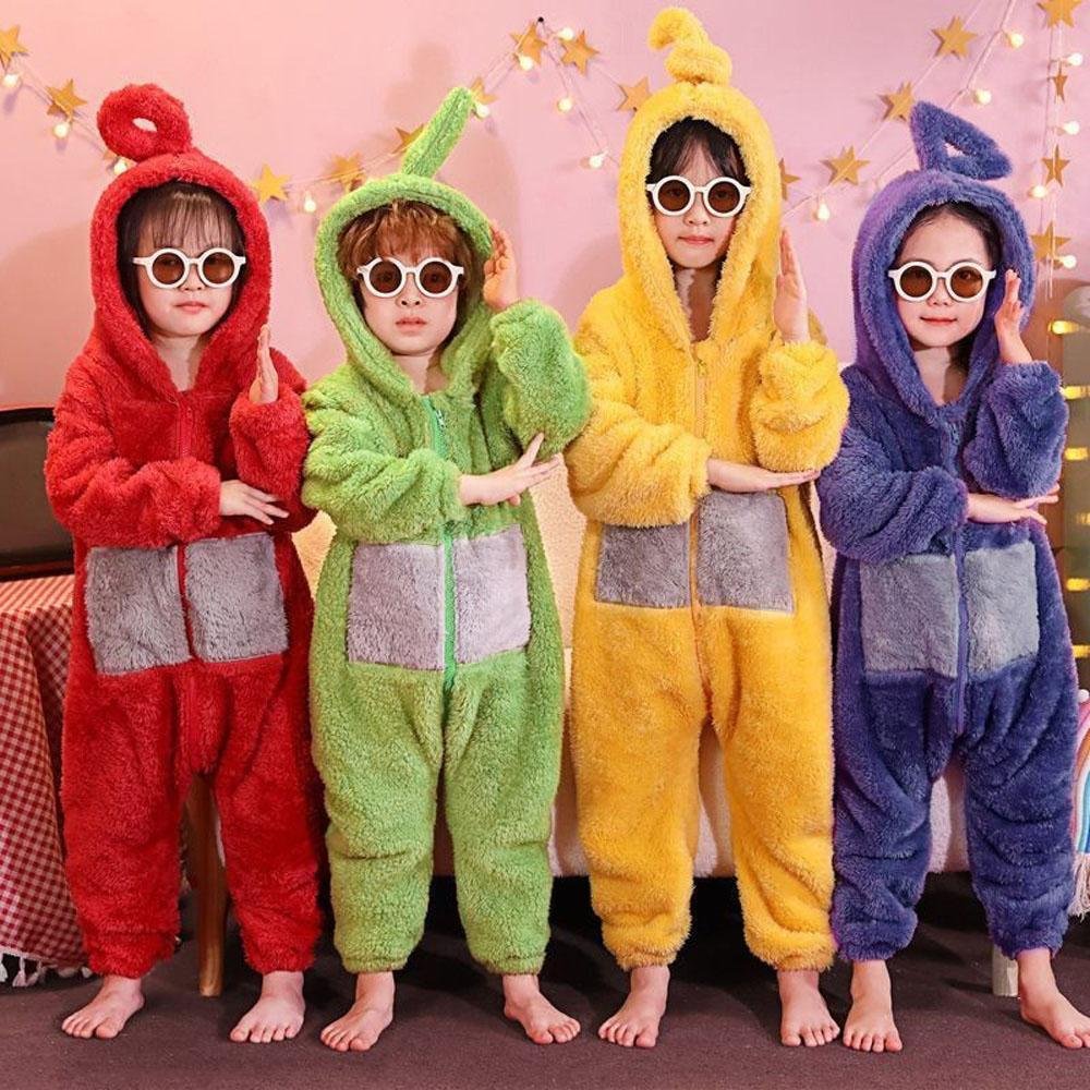 BuyTeletubbies Tinky Winky Dipsy Po Laa Costume Coral Fleece Onesies PajamasFor Kids Adult Now Cheaper With 3 - 5 Days Ship - PajamasBuy